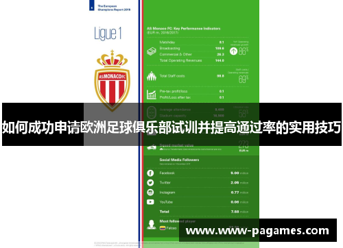 如何成功申请欧洲足球俱乐部试训并提高通过率的实用技巧 如何成功申请欧洲足球俱乐部试训并提高通过率的实用技巧