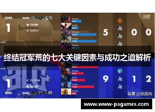 终结冠军荒的七大关键因素与成功之道解析 终结冠军荒的七大关键因素与成功之道解析